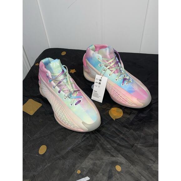 New Women’s 7/Men’s 6 Adidas AE 1 3SSB PE Cotton Candy Multicolor Promo IH0059 - Picture 3 of 7
